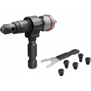 Додаток за нитни за дупчалка Т, за навртки 2,4-6,4 mm, CrMoV, FORTUM